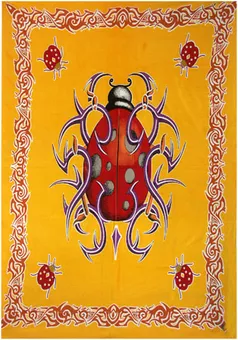 Tenture arabesk coccinelle