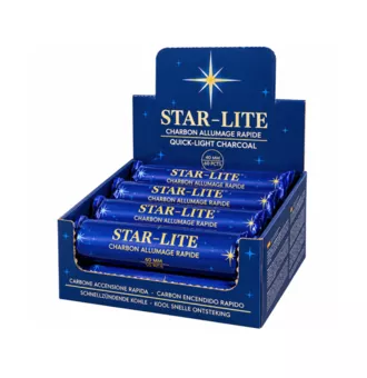 Charbon Star-Lite Qualité Supérieure 40 mm – 80 Pastilles