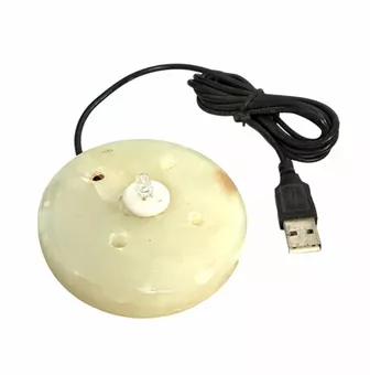 Socle en Onyx USB Multicouleur pour Lampes de Sel et Sélénite