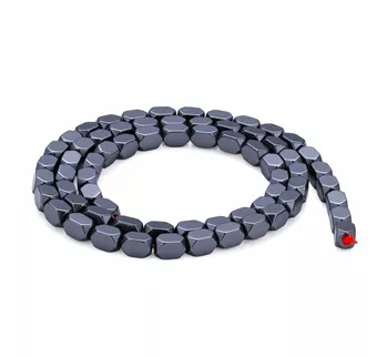 Perles Intercalaires Rectangulaires Arrondies en Hématite – 3,7×5,5 mm