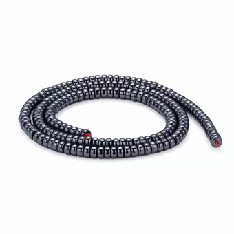 Perles Intercalaires Cylindriques Courtes en Hématite 4x2mm