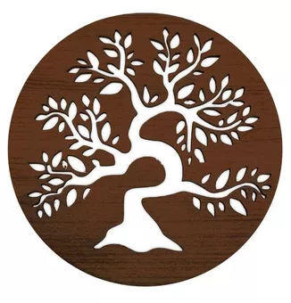 Panneau Aimanté  en Bois Arbre de vie 18cm pour HMD999