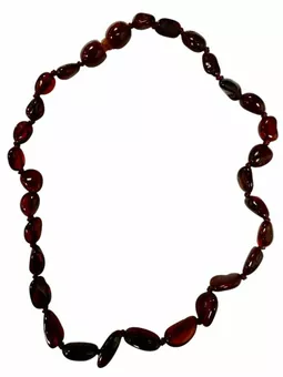 Collier Bébé Ambre Baltique Cerise 28cm
