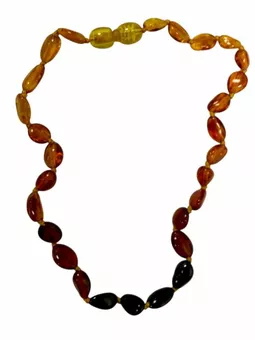 Collier Bébé pop Ambre Baltique 3 Couleurs 28cm