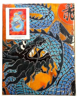 Batik dragon petit modèle 45x65 cm