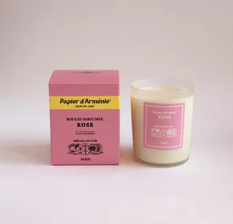 Bougie Papier d'Armenie à la Rose