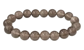 Bracelet Agate Grise A perles 10mm