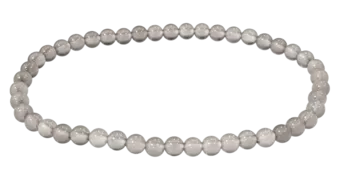 Bracelet Agate Grise A perles 4mm