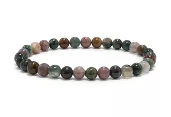 Bracelet Agate Indienne A Perles 6 mm