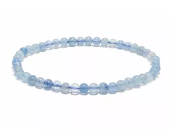 Bracelet Aigue Marine AA+ perles 4-5mm