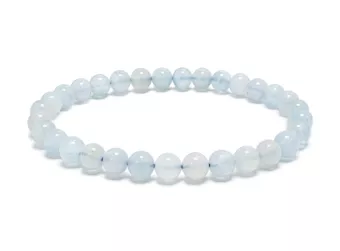 Bracelet Aigue Marine A+ Perles 5–6 mm