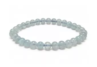 Bracelet Aigue-Marine A perles 6-7mm