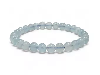 Bracelet en Aigue Marine AA+ Perles 5,5–6,5 mm