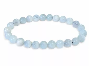 Bracelet en Aigue-Marine A+ Perles 8–9 mm