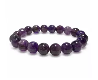 Bracelet Améthyste AB perles 10mm