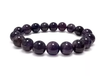 Bracelet Améthyste A perles 10mm