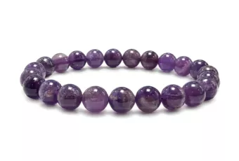 Bracelet Améthyste A perles 7.5-8.5mm