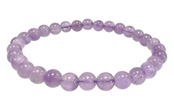Bracelet Améthyste Claire A perles 6-6.5mm