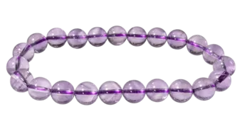 Bracelet Améthyste AAA perles 8mm