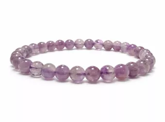 Bracelet Améthyste Lavande A Perles 6-7 mm