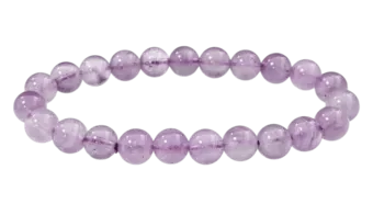 Bracelet Améthyste Lavande A perles 8mm