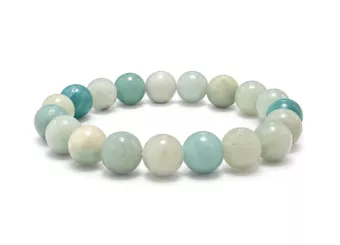 Bracelet Amazonite du Brésil A Perles 10 mm