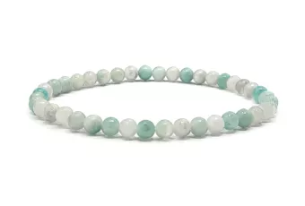 Bracelet Amazonite du Brésil A Perles 4 mm