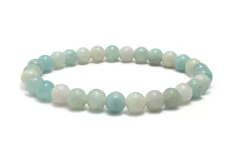 Bracelet Amazonite du Brésil A Perles 6-7 mm