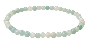 Bracelet Amazonite Chine AB perles 4mm