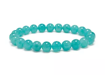 Bracelet Amazonite des États-Unis AA+ Perles 8-9 mm