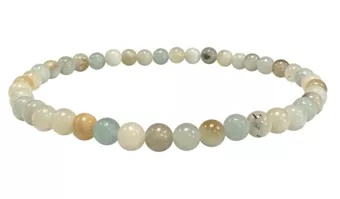 Bracelet Amazonite Multicolore A perles 4mm