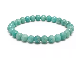 Bracelet Amazonite Pérou A perles 6-7mm