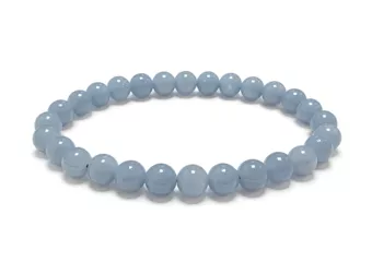 Bracelet Angélite A Perles 7-8 mm