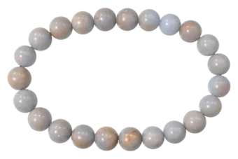 Bracelet Angelite perles 8mm