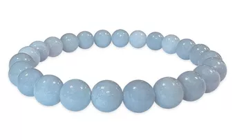 Bracelet Angelite A perles 8mm