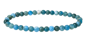 Bracelet Apatite Bleue AB perles 4mm