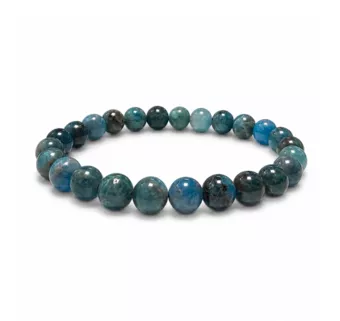 Bracelet Apatite Bleue AB Perles 7.5-8.5mm