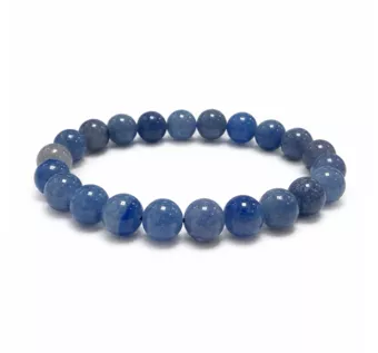 Bracelet Aventurine Bleue A perles 8mm