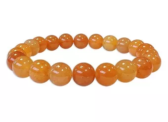 Bracelet Aventurine Orange A Perles 8mm