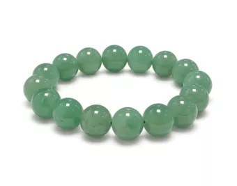 Bracelet Aventurine Verte A perles 12mm