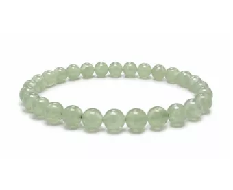 Bracelet Aventurine Verte A Perles 6-7mm