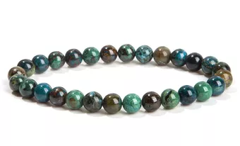 Bracelet Azurite Malachite Naturelle A perles 5-6mm