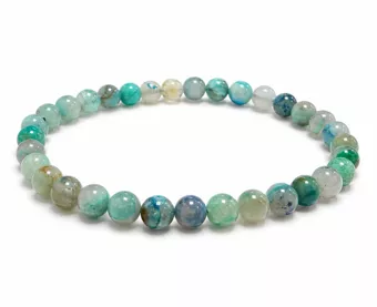 Bracelet Azurite Malachite Naturelle États-Unis AB perles 5.5-6.5mm