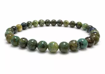 Bracelet Azurite Malachite Naturelle Mexique A perles 6-7mm