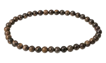 Bracelet Bronzite perles 4mm