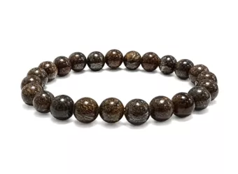 Bracelet Bronzite AB Perles 8 mm