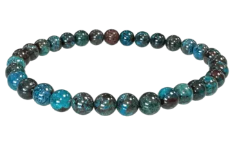 Bracelet Chrysocolle Turquie AAA perles 5-6mm