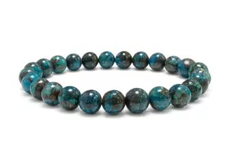 Bracelet Chrysocolle Turquie AAA perles 7.5-8.5mm