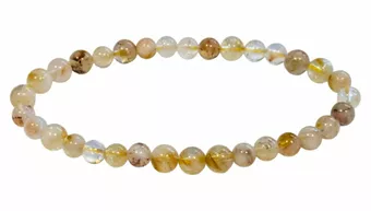 Bracelet Citrine chauffée perles 5-6mm