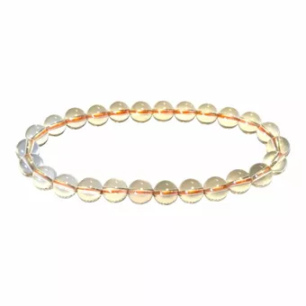 Bracelet Citrine naturelle AAA perles 7mm